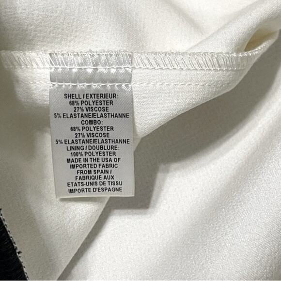 Revole Milly Colorblock Fit & Flare Riley Mini Dress White Black Size 6 - Picture 7 of 7